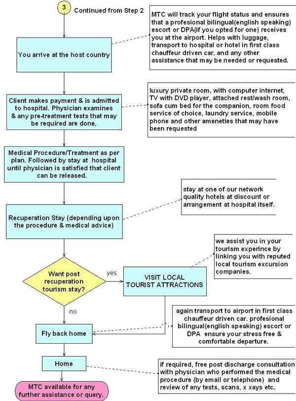 Medical Tourism Process Flow Chart