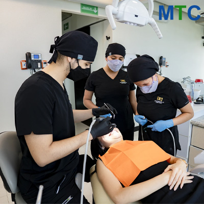 Patient getting treatment in Guatemala Dental Clinic