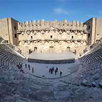 Aspendos Theater in Antalya, Turkey