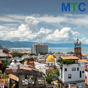 Colorful veiw in Puerto vallarta